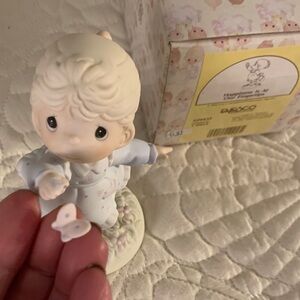 Precious Moments Happiness is At Our Fingertips. Butterfly needs to be glued on